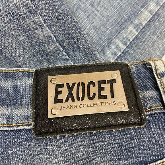 Exocet Brand Studded Jeans with Camo Inserts 9‎ - Picture 12 of 15